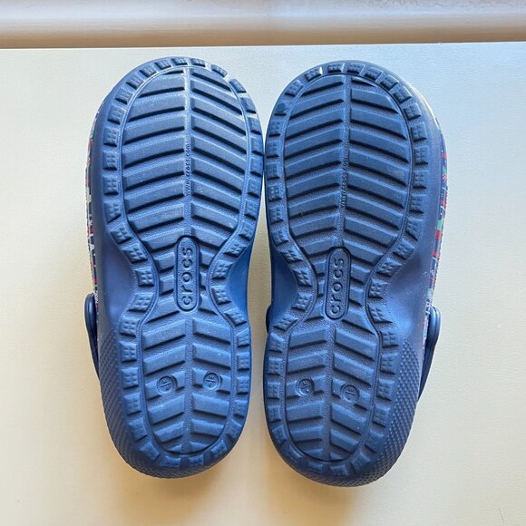 Crocs Disney Christmas 6 Shoes Mules Holiday 2020 Mickey Mouse Santa Blue Red - Picture 10 of 12